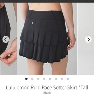 Lululemon size 6 Tall Pacesetter skirt